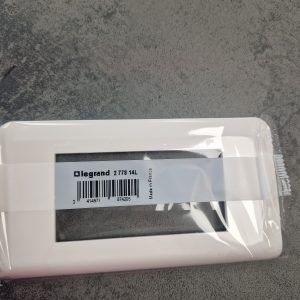 Plaque pour prise et interrupteur legrand mosaic - 4 modules - horizontal - blanc 078814L