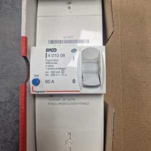 LEGRAND 401006 DISJONCTEUR DE BRANCHEMENT BACO DIFF 500 MA SÉLECTIF 2P 60 A