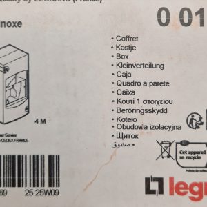 Legrand - Coffret cache-bornes - 4 modules - blanc RAL 9010 - Réf : 001304