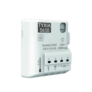 Delta Dore - Récepteur radio 1 voie pour commande Marche/Arrêt d'éclairage Tyxia 5610 - Réf : 6351400
