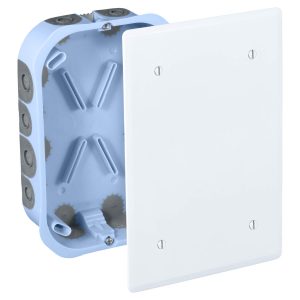 Eur'ohm - Boîte de dérivation encastrée RT20203 pour cloisons sèches - 100x100x40 mm - Réf : 51013