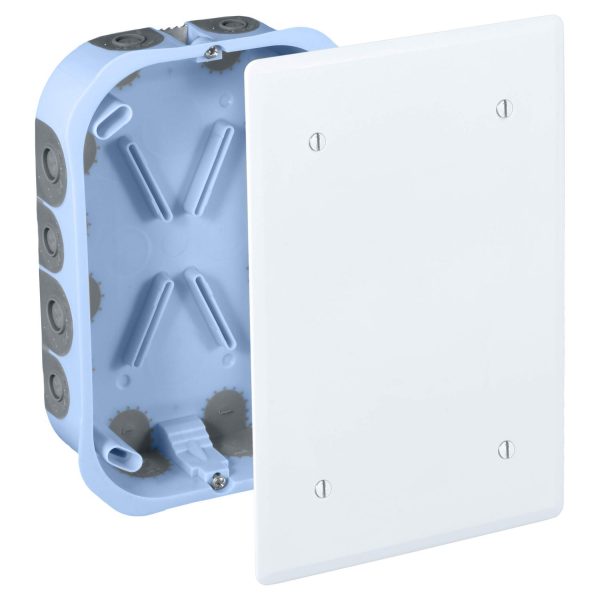 Eur'ohm - Boîte de dérivation encastrée RT20203 pour cloisons sèches - 100x100x40 mm - Réf : 51013