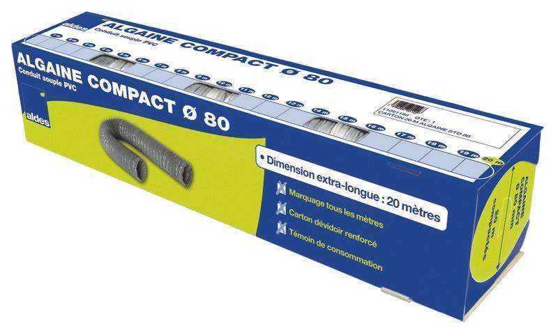 Algaine STD D80 - 11091198 ALDES 20m Conduit souple standard Compact ⌀80