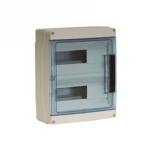 Eur'Ohm Coffret étanche modulaire 24 modules - Plastrons à entrées directes Réf 19105