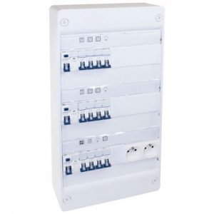 19431 EUR'OHM coffret RX 13m 3 rangées monté-cablé evolutif pour T3/T4