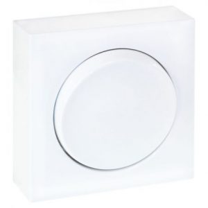 60902 EUR'OHM DUNE Bouton poussoir blanc