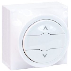 60923 EUR'OHM DUNE Interrupteur volet roulant 3 positions blanc