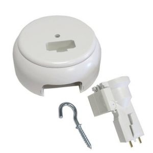 Eur'Ohm - Kit boîte DCL saillie point de centre + douille E27 - XL Pro - Ø85 mm - Réf : 53098