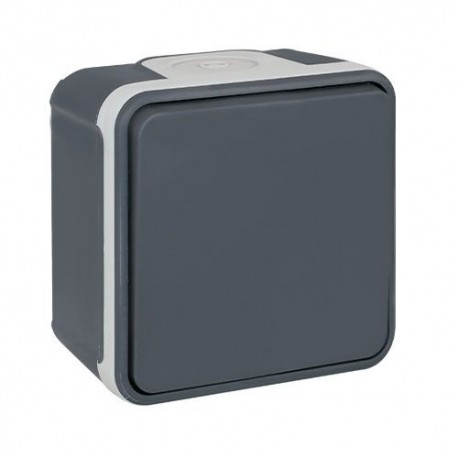 EUROHM Oxxo Interrupteur va et vient étanche complet anthracite IP55 - 60800 EUROHM Oxxo Interrupteur va et vient étanche complet anthracite IP55 - 60800