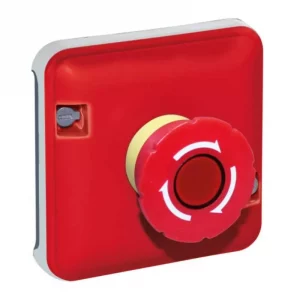 Mécanisme arrêt d'urgence Oxxo Eur'Ohm - 1/4 tour - IP55 - Jaune/Rouge Réf 60846