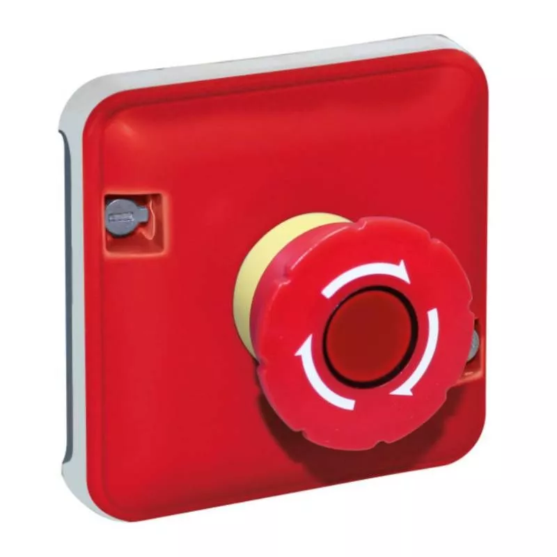 Mécanisme arrêt d'urgence Oxxo Eur'Ohm - 1/4 tour - IP55 - Jaune/Rouge Réf 60846
