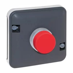Mécanisme arrêt d'urgence Oxxo Eur'Ohm - IP55 - Voyant rouge Réf 60847