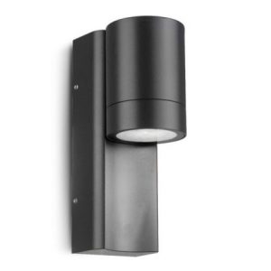 Miidex Lighting - Applique Murale Cylindrique Noir GU10 x1 - Réf : 100942