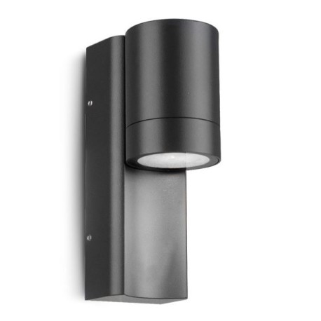 Miidex Lighting - Applique Murale Cylindrique Noir GU10 x1 - Réf : 100942