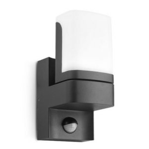 Miidex Lighting - Applique Murale Orientable LED Noir 7,5W 3000K + Détecteur IR - 100945