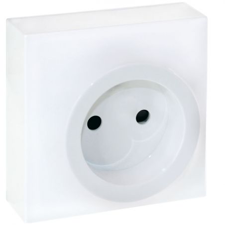 60961 EUR'OHM DUNE Prise 2P blanc