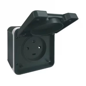 Prise 3P+T Oxxo - 1 poste - 20A - Gris Réf 60843