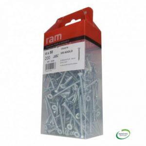 RAM 22426 - Vis tete fraisee Pozidriv 4x50mm - Boite de 200 pcs