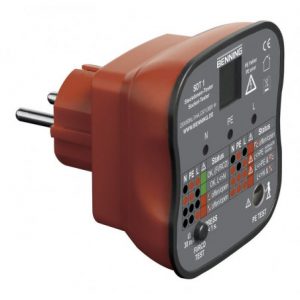 AGI Robur - Testeur de prise de courant, test erreur câblage, terre, décl. 30mA - 361017