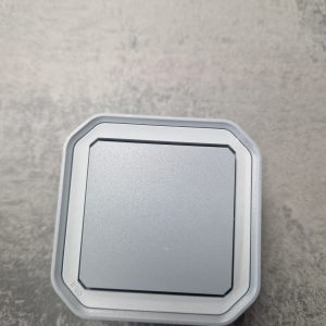 Legrand - Poussoir contact NO étanche Plexo 10AX 250V IP55 IK08 complet saillie - gris - Réf : 069720L