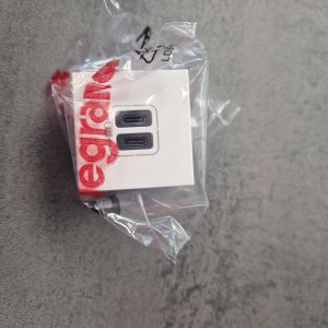 Chargeur double USB Type-C Legrand Mosaic 5V 3A 15W - 2 modules - Blanc