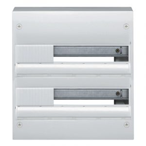 Tableau électrique en saillie Hager Gamma+ 2 rangées 18 modules IP30 IK05 blanc RAL 9011 GD218A