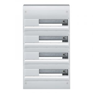 Tableau électrique en saillie Hager Gamma+ 4 rangées 18 modules IP30 IK05 blanc RAL 9010 GD418A