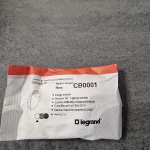 Enjoliveur interrupteur et ou va-et-vient céliane - blanc CB0001