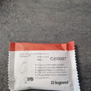 Enjoliveur interrupteur va-et-vient témoin céliane - blanc CB0007