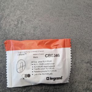 Enjoliveur prise simple rj45 céliane - blanc CB0346