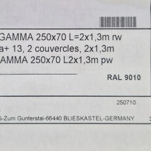HAGER Gamma 13 Goulotte GTL 13 modules 2 compartiments - JK213D (envoie non disponible sur ce produit)