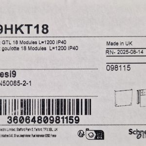 SCHNEIDER Resi9 Kit goulotte 18 modules SCHNEIDER Resi9 Goulotte GTL 18 modules 2 compartiments clipsable - R9HKT18 (livraison non disponible sur ce produit)