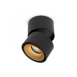 Applique Décorative CCT 12W Noir/Doré Inclinable/orientable 100489