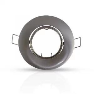 Support plafond Rond Orientable Argent Ø92 mm 7703